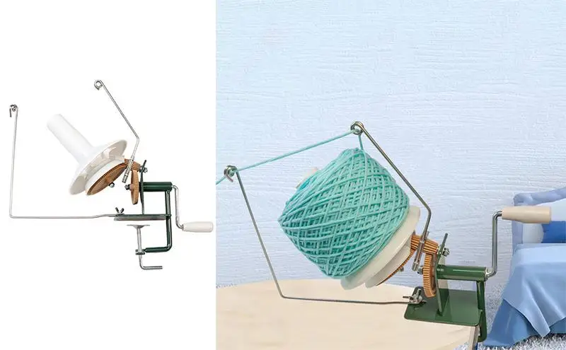 

Yarn Ball Winder Creative Large Volume Hand Winder Reuseable Metal Yarn Winder Manual Handheld Winder Machine home accessories
