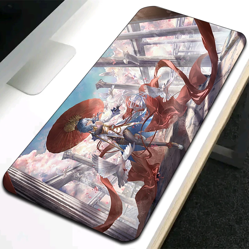 

Коврик для мыши, геймерский коврик для клавиатуры Ganyu, коврик для игрового ноутбука, нескользящий коврик, коврики для мыши, коврик для настол...