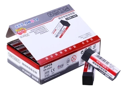 Environmental protection Non-toxic Bamboo charcoal Eraser 5pcs free shipping