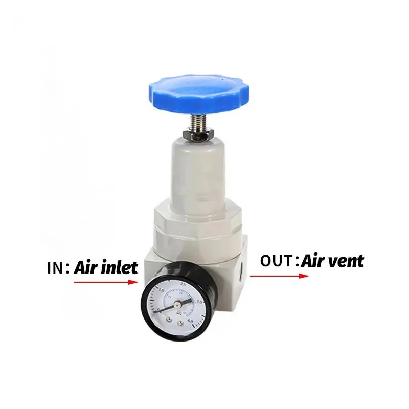 Пневматический регулятор воздуха высокого давления QTYH 0–40 бар с манометром 1/4 3/8