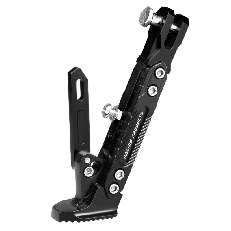 

Universal Motorcycle Adjustable Kickstand,Modified CNC Aluminum Alloy Foot Side Support Stand