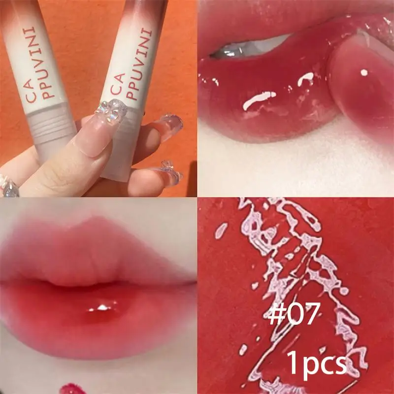 

Mirror Lipstick Lip Gloss Waterproof Sweat Resistant Moisturizing Long Lasting Lip Glaze Sexy Red Lip Tint Makeup New