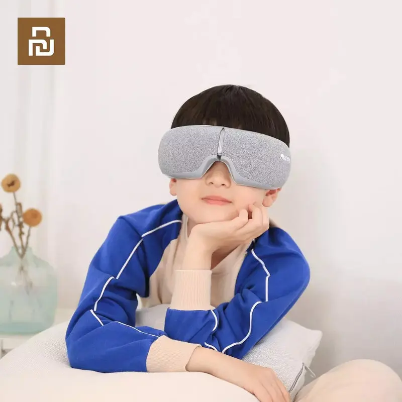 New Youpin Momoda 5V 5W 3Modes Rechargeable Folding Eye Massager Graphene Thermostatic Heating Kneading Bluetooth Smart Eye Mask