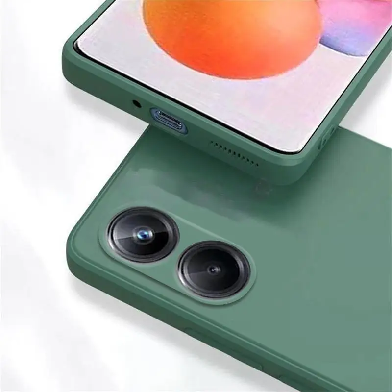 Жидкий кремниевый флуоресцентный чехол для Realme 10 4G 9 Pro Plus 8I C55 C25Y C35 C21Y GT NEO 2 3 2T Master