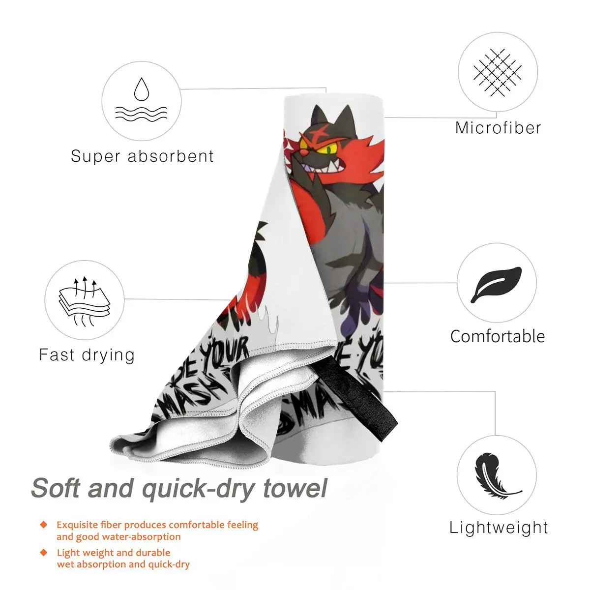 Мужское полотенце для баскетбола из полихлопка