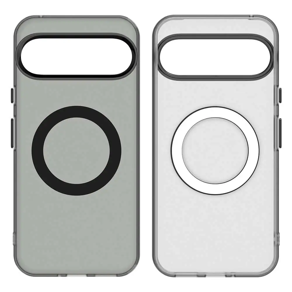 Colorful Magsafe Matte Transparent Case for Google Pixel 9 8 Pro XL 8A 9Pro Magnetic Frosted Wireless Charge Shockproof Cover
