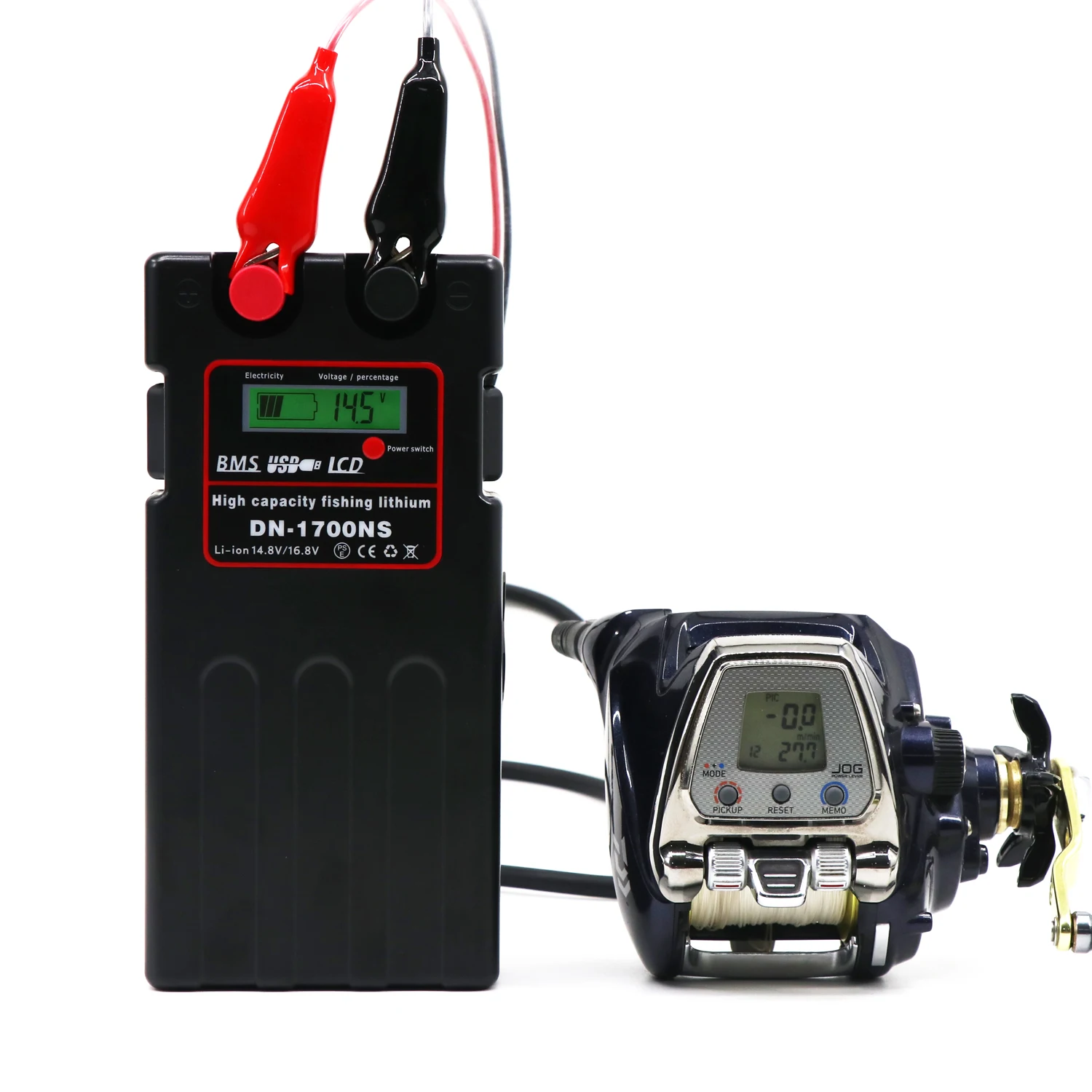 7800mAh 14.8v Newly Designed Cordless Dawa Lithium Battery For Deep Sea Boat Fishing  Electric Take-up Reel  High Capacity