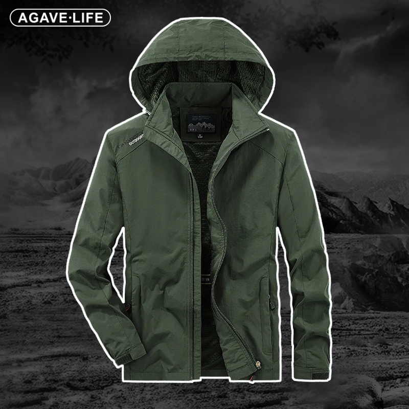 

Куртка мужская уличная оверсайз, модная однотонная Повседневная водонепроницаемая куртка со съемной крышкой, пальто для инструментов в стиле милитари, весна-осень