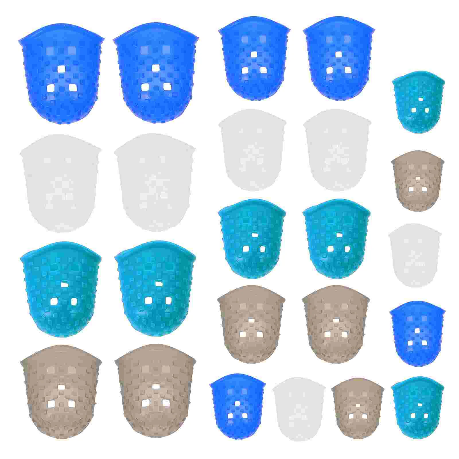 

24 Pcs Finger Tips Rubber Cots Fingers Covers Office Thumb Grips Thumbs Sorting Mail Work
