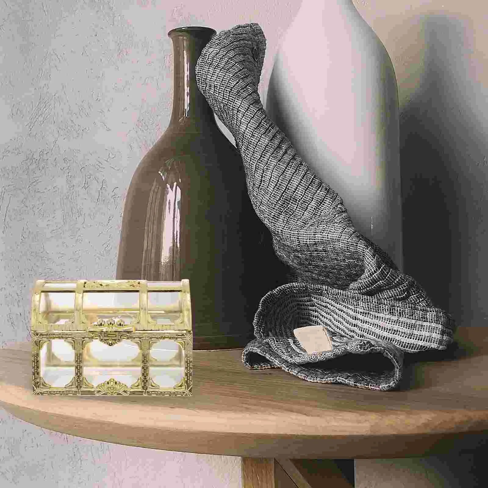 

Treasure Box Pirate Kids Jewelry Prizes Transparent Toy Crystal Storage Party Boxes Favors Decor Toys Vintage Candy Mini