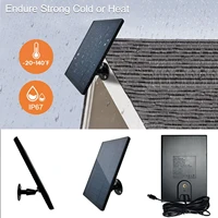 new 5v 4w outdoor waterproof solar panel for home security cctv camera monitor charger solar powered wall mount