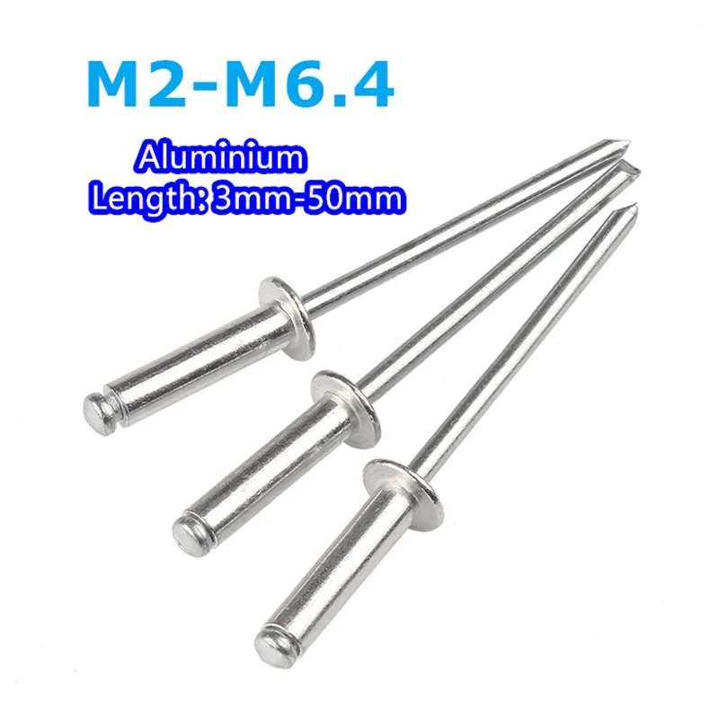 

Алюминиевые заклепки с цилиндрической головкой M2-M6.4