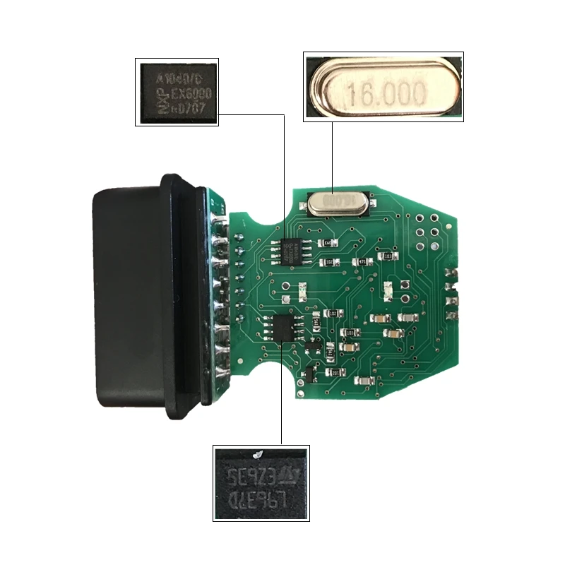 Сканер OBD2 VCP для VAG CAN PRO V5.5.1 Диагностический интерфейс FTDI FT245RL Чип OBDII BUS UDS K-Line