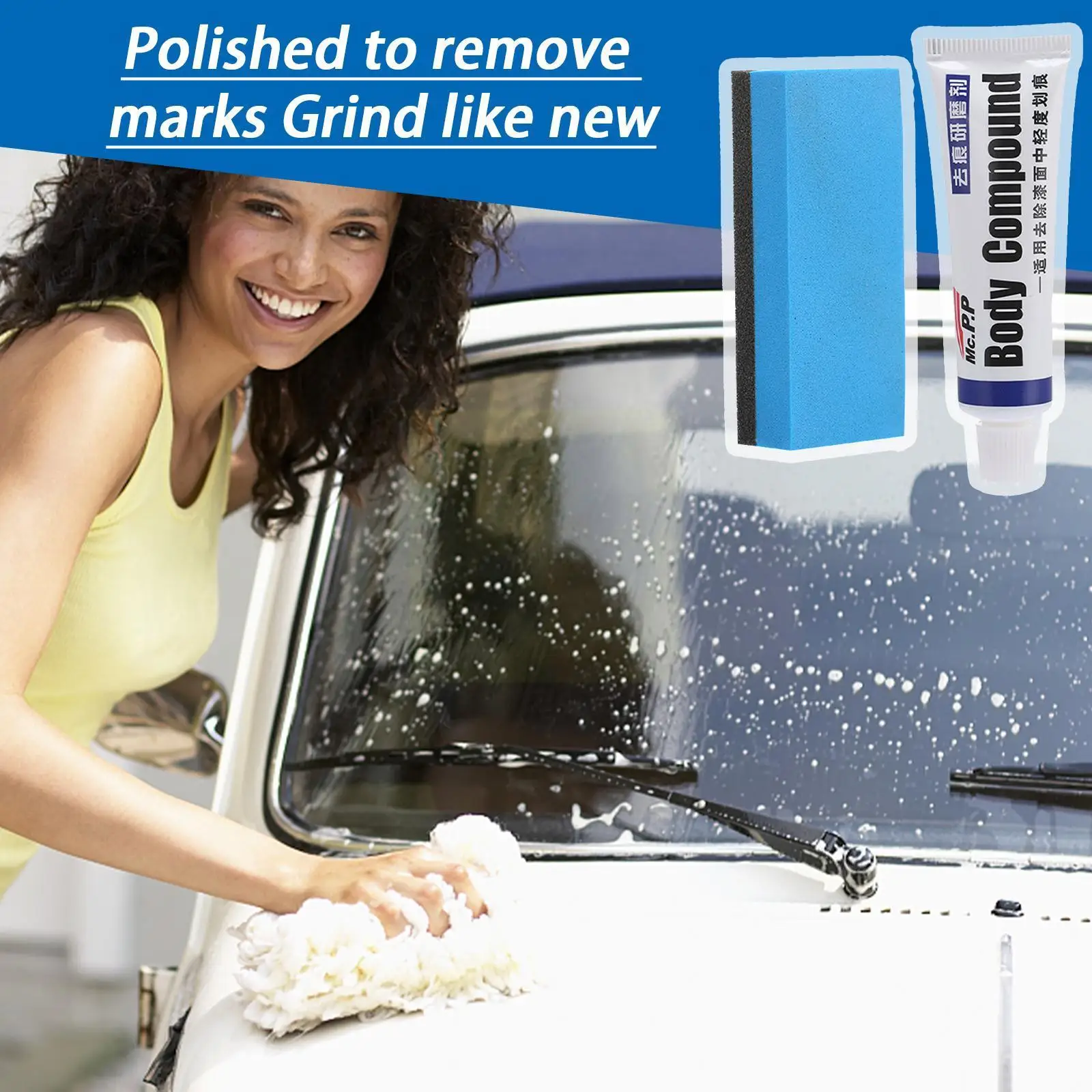 

2022 Car Scratch Repair Polishing Wax Anti Scratch Cleaning Retreading Car Paint Auto Cream Tools Scratch Tool Wash Repair C9x9