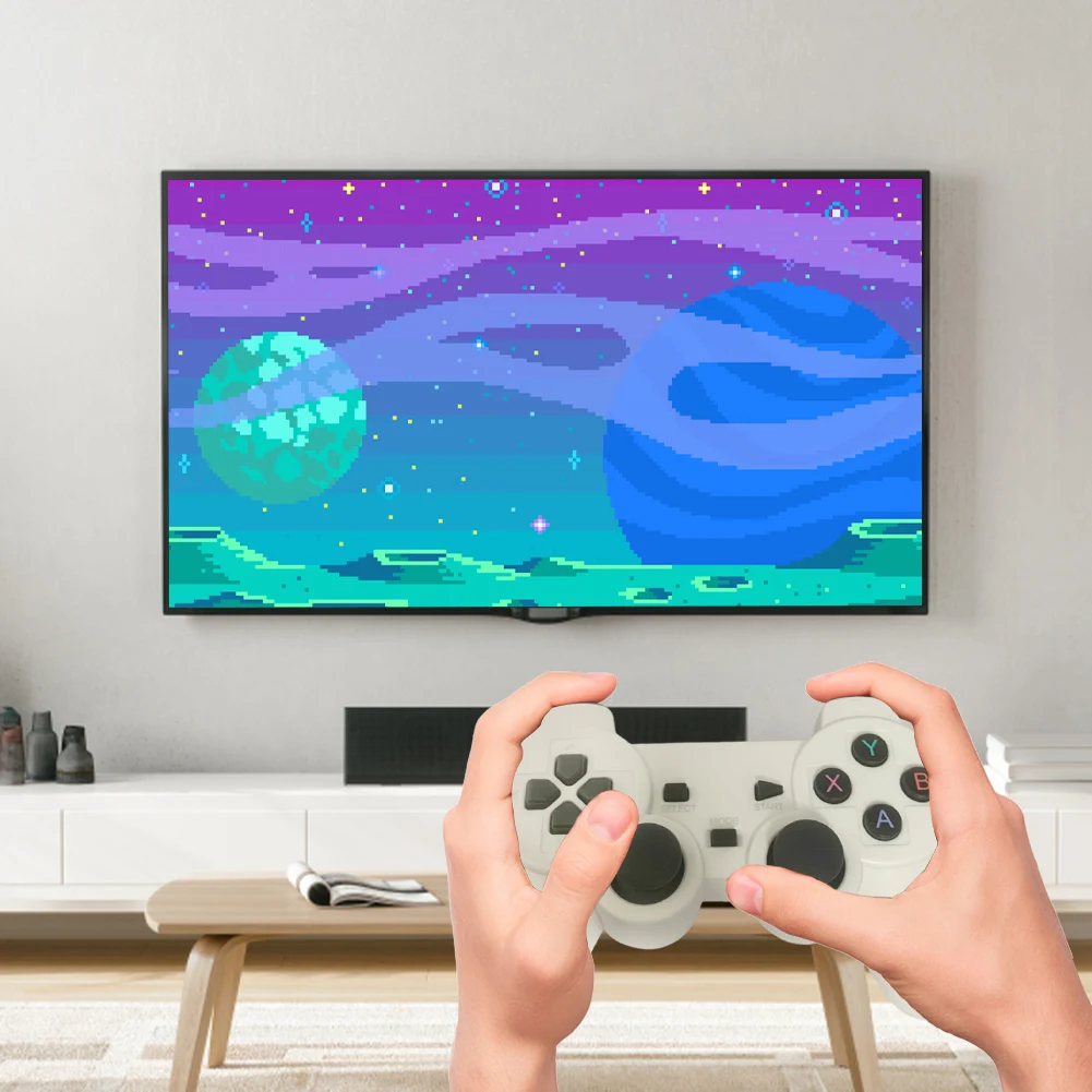 Беспроводная Игровая ТВ-приставка 64G/128G/256G Портативная Консоль 4K HD С Несколькими