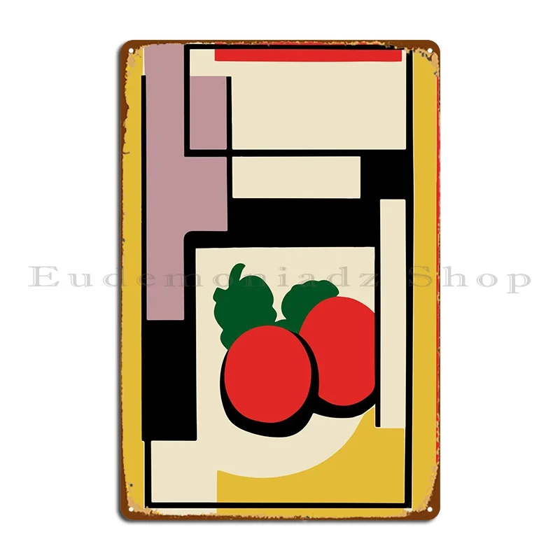 

Minimalist Tomatoes Poster Metal Sign Wall Cave Home Wall Decor Printed Cave Tin Sign Poster