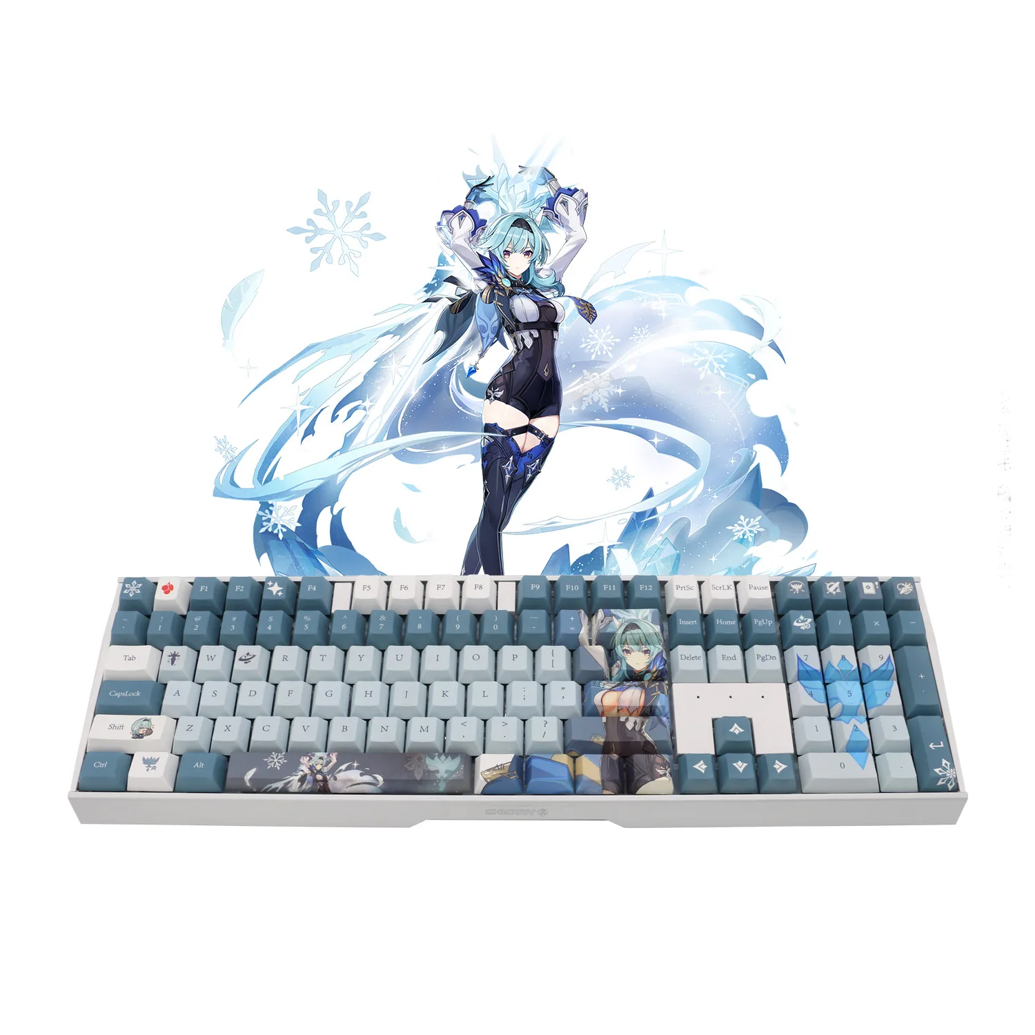 Фото Механическая клавиатура CHERRY MX3.0S Genshin Impact Eula Limited Edition RGB светильник Проводная/2,4 Gwireless/BT5.0 cherry MX switch №1