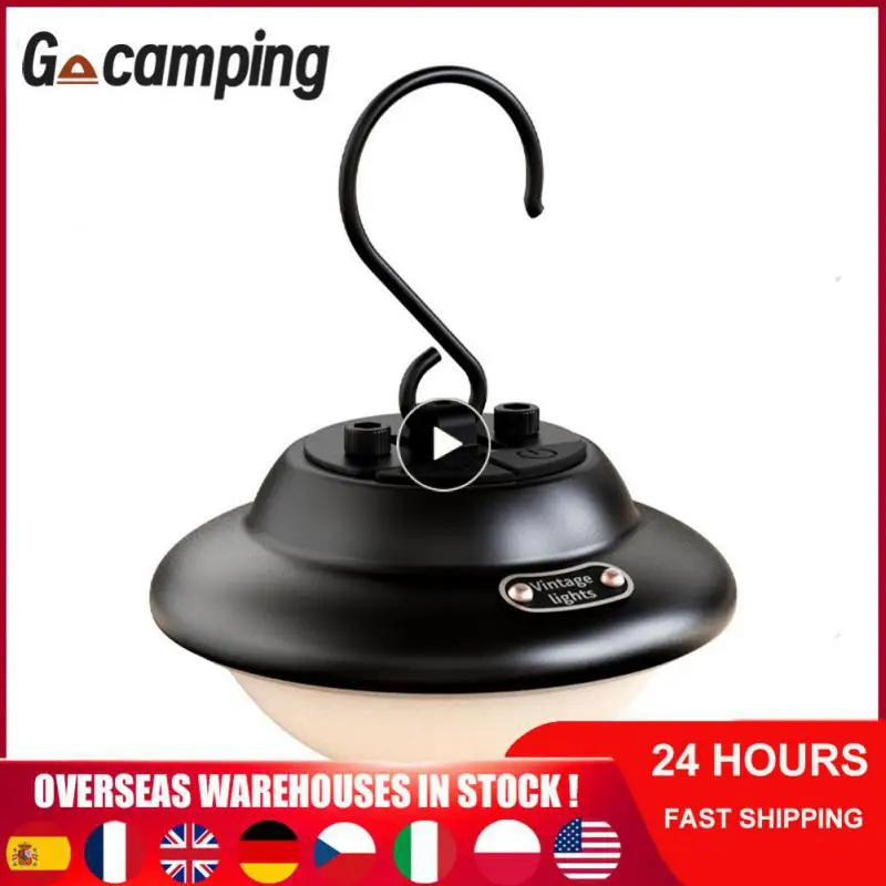 

Multifunctional Led Rechargeable Ambient Light Waterproof Type-c Charging Outdoor Camping Retro Ufo Lights Folding