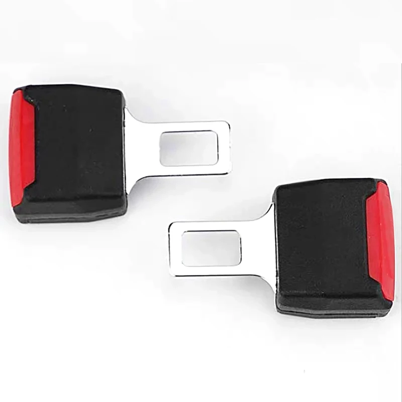 

2Pcs Car Seat Belt Clip Extender Safety Seatbelt Lock Buckle Extension Plug Thick Insert Socket Converter Car Seat Accessories