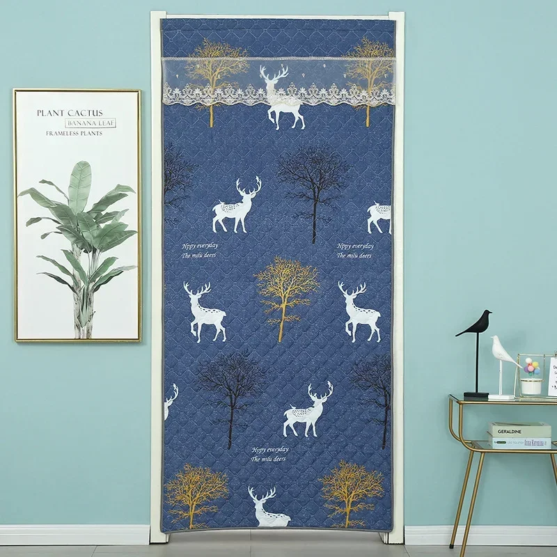 Теплая стеганая дверная занавеска из полиэстера