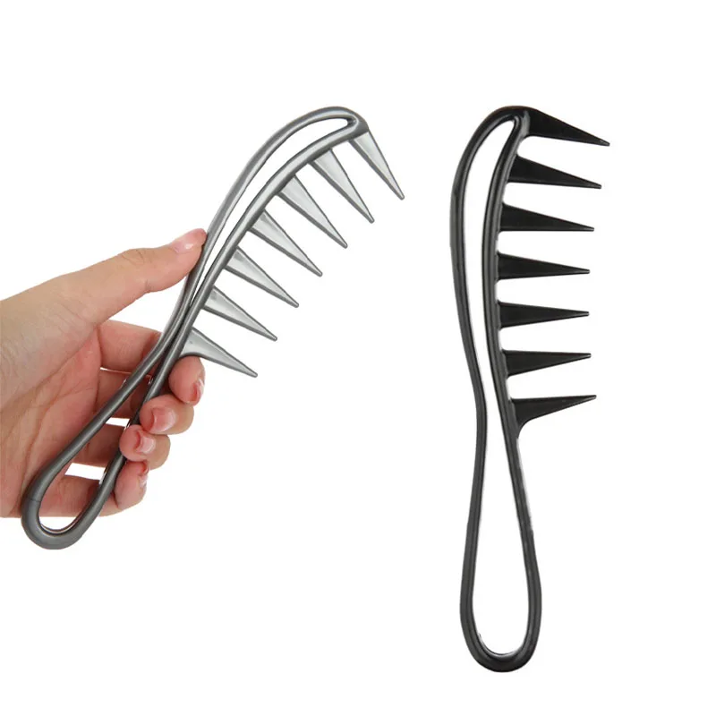 

Широкие зубы пластмассовая расческа домашний мужское масло кудрявый салон парикмахерская расческа массаж кудрявый инструмент