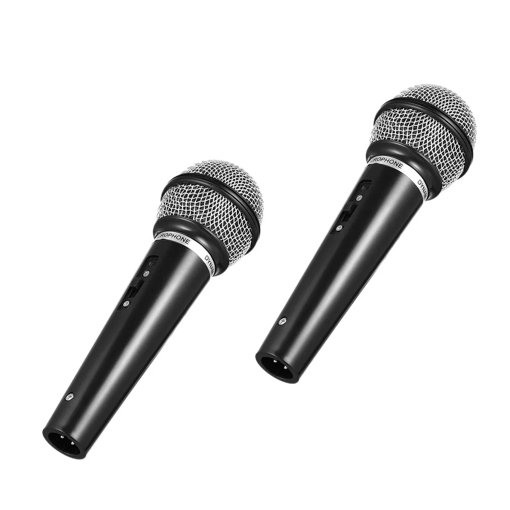 

2 Pcs Children Props Microphone Plastic Simulated Dresses Handheld Toddler Clothes