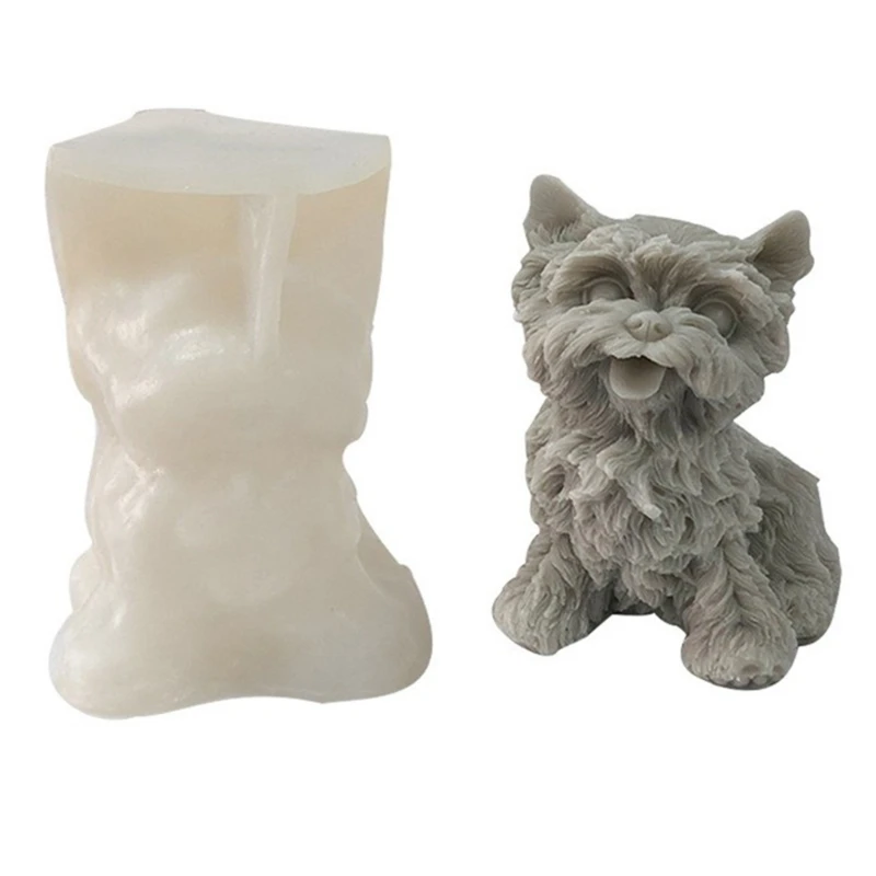 

Little Dog Fondant Cake Decoration Moulds DIY Chocolate Epoxy Mold Manual Candle Aromath Soap Molds for Decorations