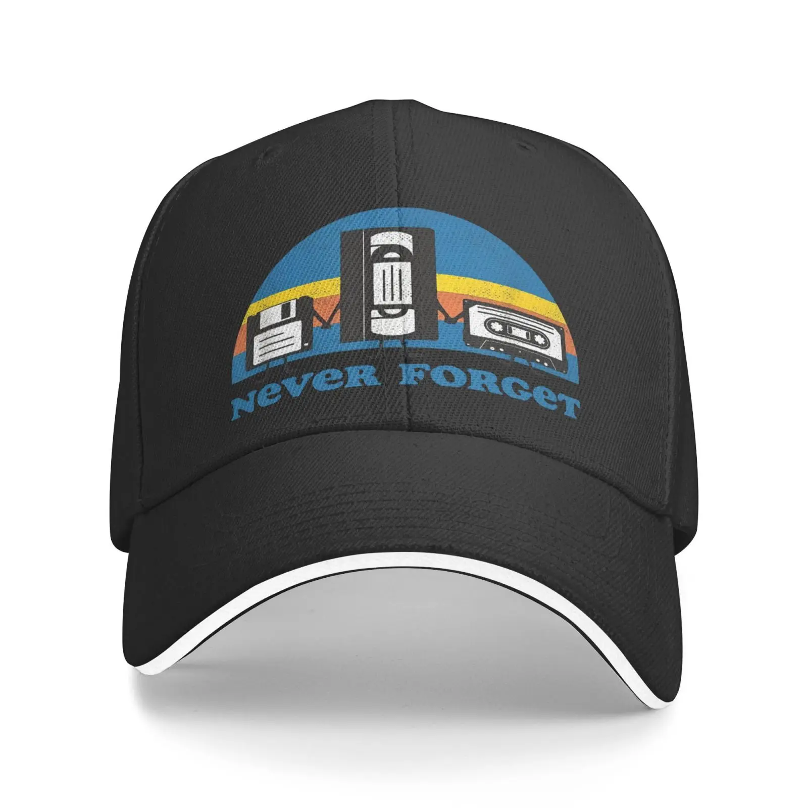 

Never Forget Floppy Disk Vhs Tape Cap Hat Male Women's Caps Cap Female Cap Male Women's Hats Hats For Girls Caps Hip Hop Hats