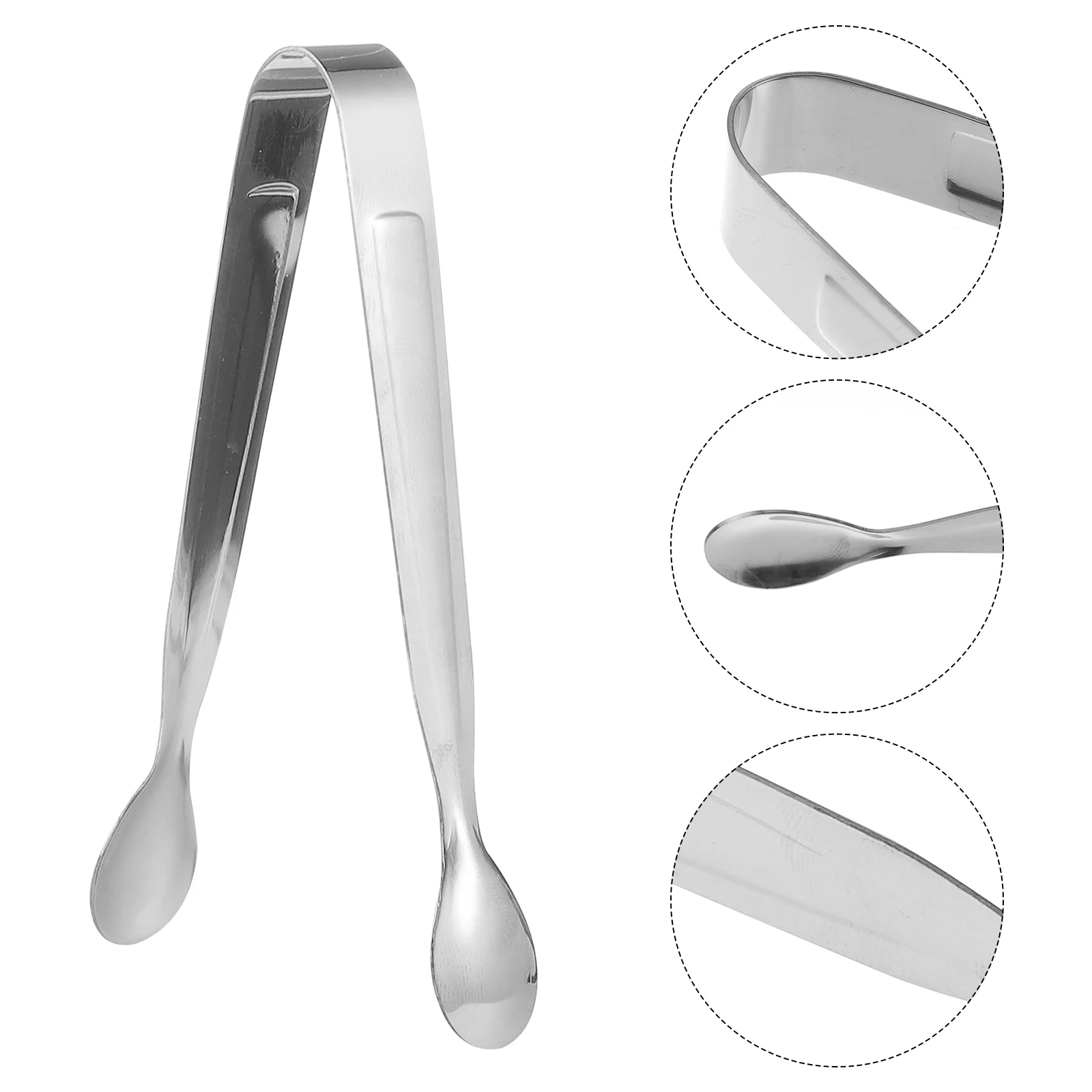 Маленькие щипцы из розового золота зажим для льда нержавеющей стали кубики