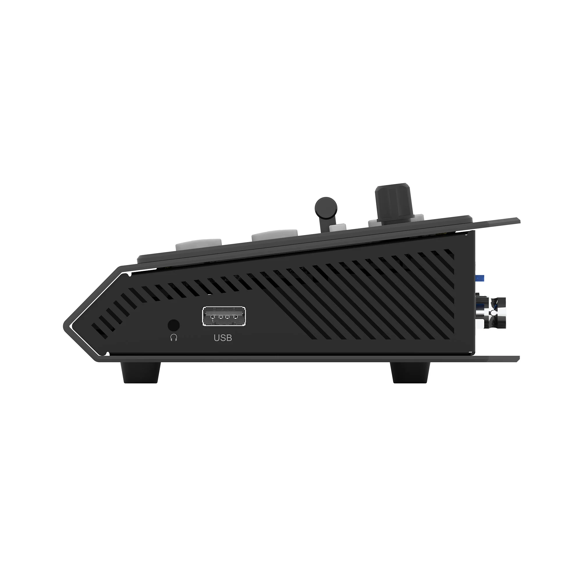 Фото Видеомикшер Avmatrix SHARK S4 для HDMI и 3G-SDI входов, прямая трансляция, RTMP/SRT, лумо- и хромакей-клавиши, металлический корпус, функция записи №3