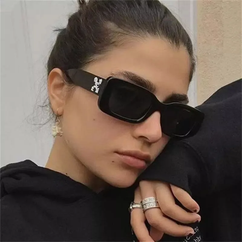 

Small Rectangle Women Sun Glasses Brand Men Shades Retro Square Black Sunglasses2022 Luxury Glasses White Decoration Eyewear