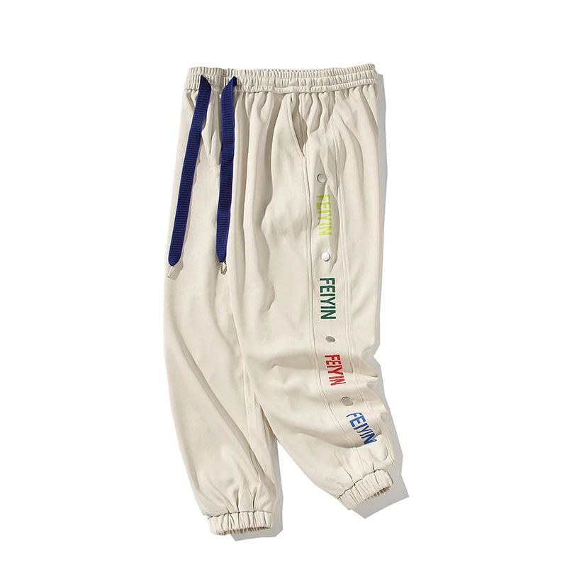 

Джоггеры мужские в стиле Харадзюку, спортивные брюки с надписью, винтажные мешковатые черные брюки, повседневные спортивные штаны в стиле оверсайз, весна-осень