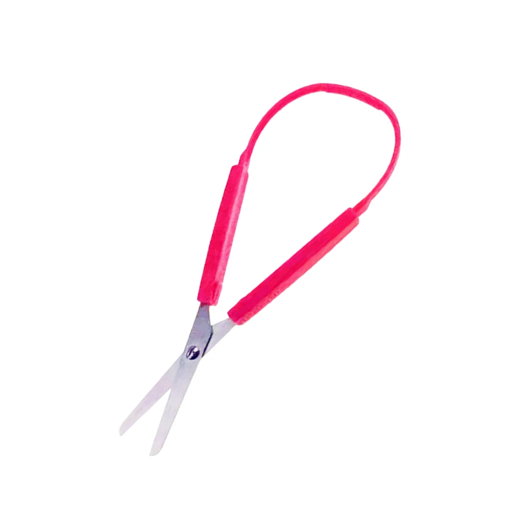 Loop Scissor Stainless Steel Elastic Supplies Adaptive Stationery Scissors Multi-Functional Accessories Paper Shear