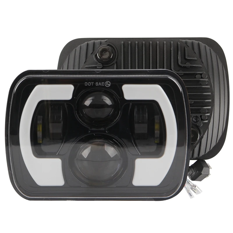 

200W 7X6Inch 5X7Inch C-Shape LED Headlight Car Light for Chevrolet Jeep Wrangler YJ Cherokee XJ Car Accessories