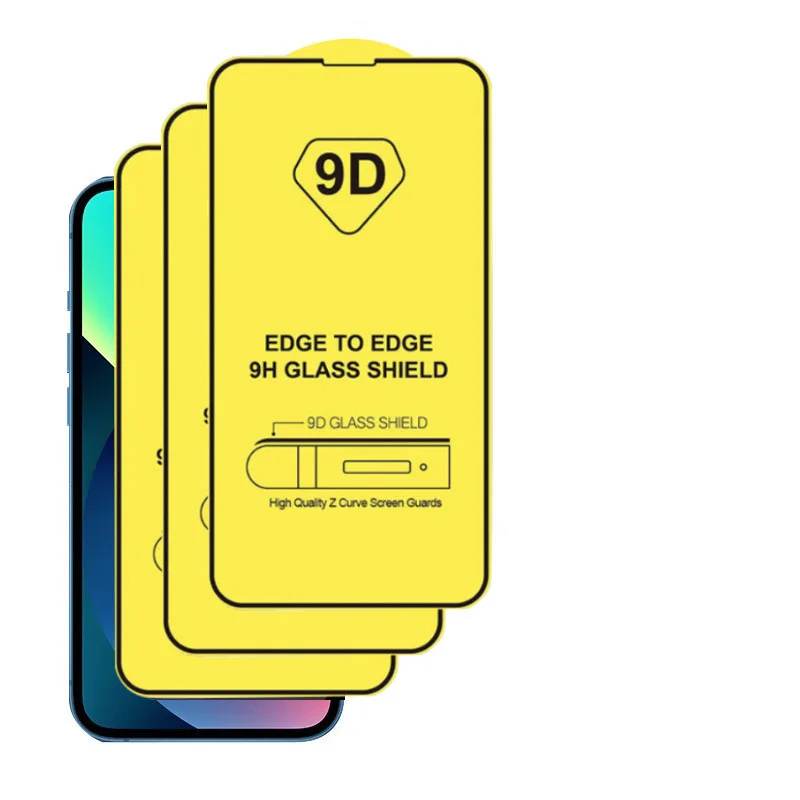 

9D 3Pcs Tempered Glass For iPhone 11 12 13 14 Pro Max Screen Protector For iPhone XR XS Max 14 Plus 12 13 Mini Full Cover Glass