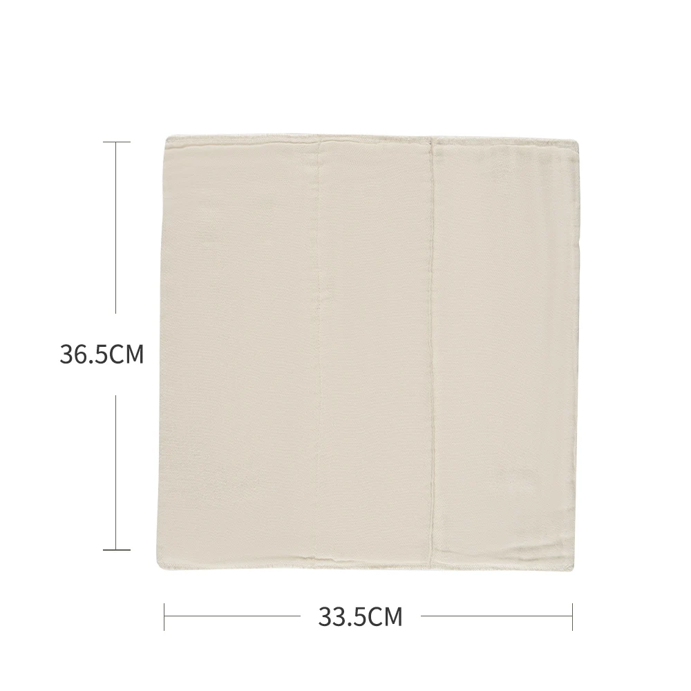 Elinfant 6PCS Lot 100% Soft Unbleached Cotton Softness Dry Fast Absorbency Baby Prefold Cloth Diaper Insert