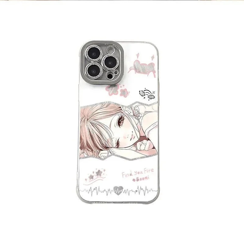 Фото Японский аниме-чехол с Наной Осаки для iPhone 17 16 15 14 13 12 11 Pro Max Plus Air, милый противоударный чехол с изображением девушки №3