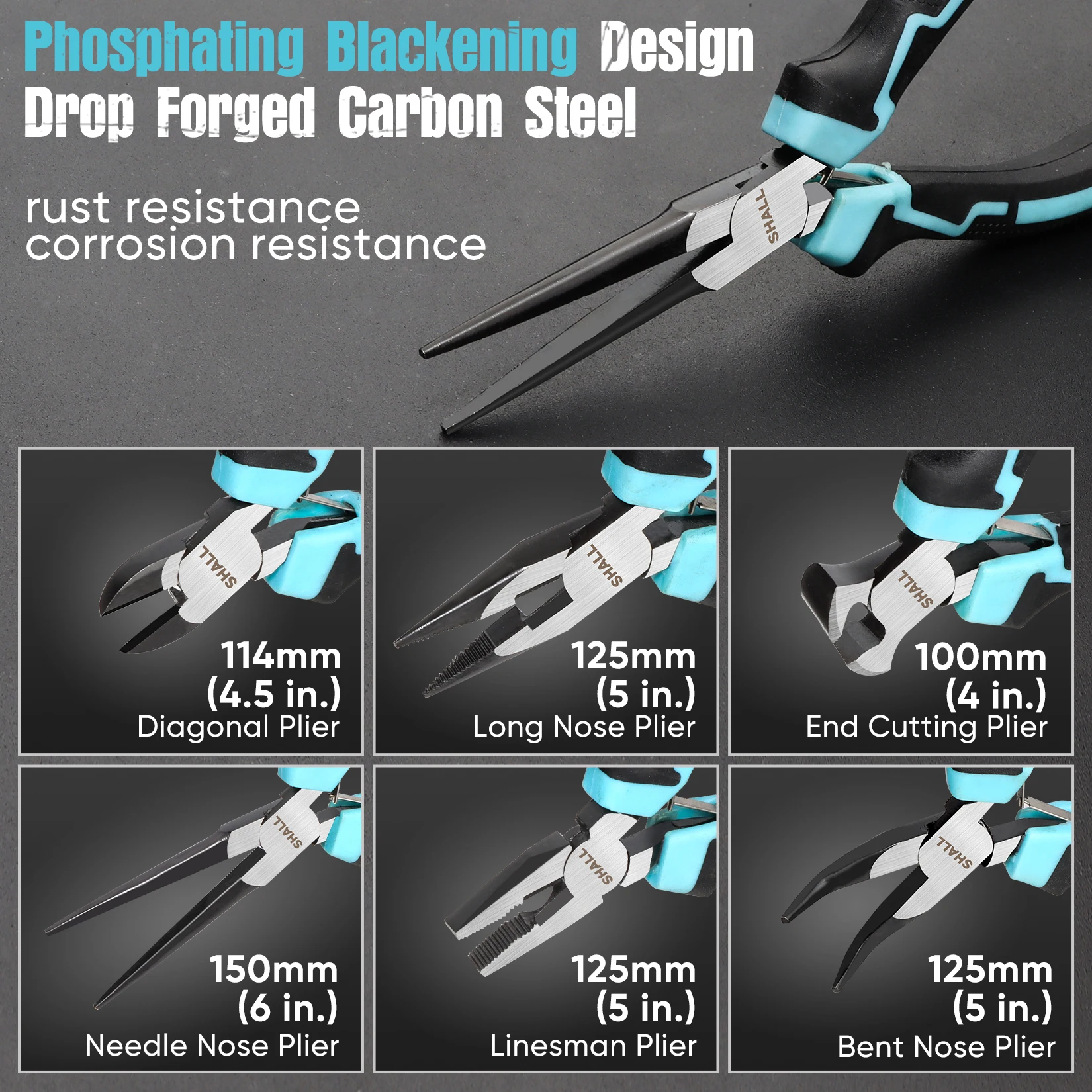 Набор маленьких плоскогубцев 6 шт. мини-плоскогубцы в комплекте с игольчатым