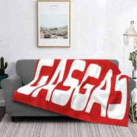 gasgas logo cool blanket sofa cover flannel print multifunction soft throw blanket for bedding car bedding throws 1