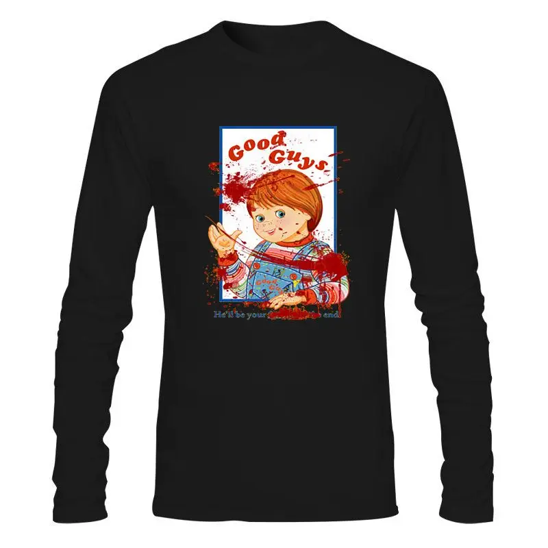 

Мужская одежда, Модная креативная футболка с графическим рисунком, кровавые хорошие парни, футболка Чаки