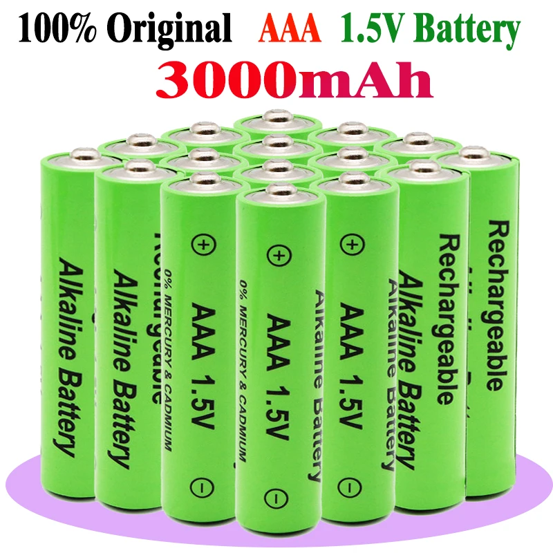 

1.5V AAA battery 3000mAh alkaline AAA rechargeable battery for remote control toy light battery high capacity Long endurance