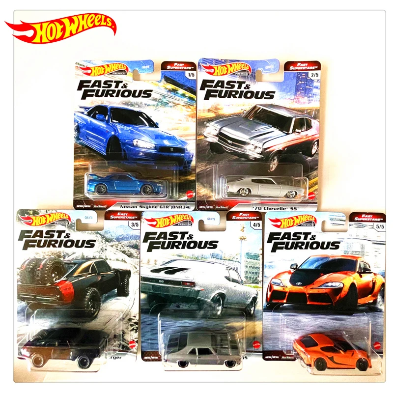 

Original Hot Wheels Premium Car Fast and Furious Diecast 1:64 Voiture 70 Dodge Charger Kid Boys Toys for Children Birthday Gift