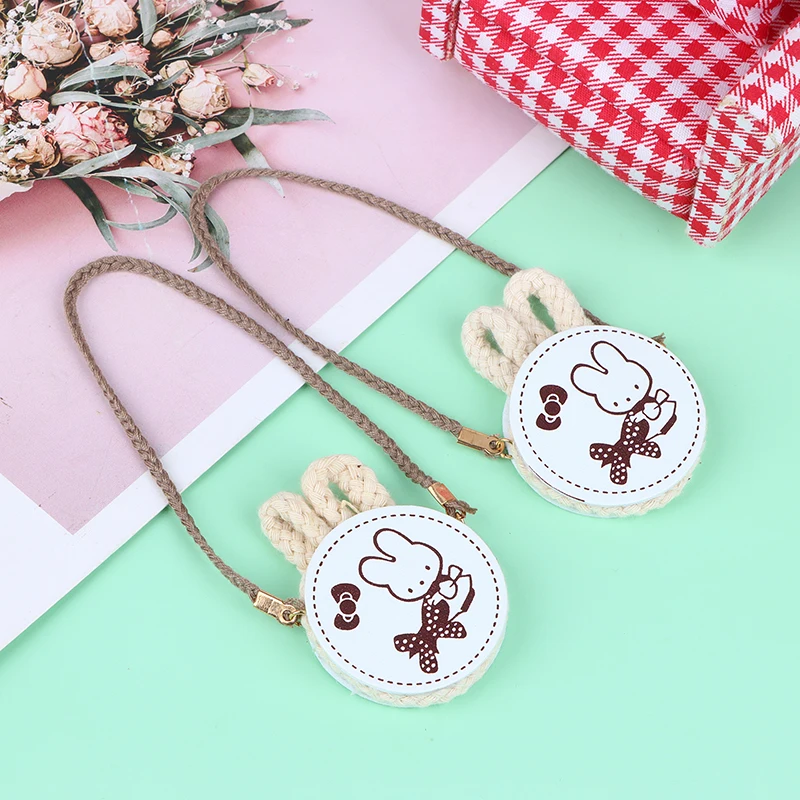 

1/12 миниатюрная круглая плетеная Сумка через плечо для кукольного домика с кроликом, соломенная сумка для кукол, Аксессуары для платья, детс...