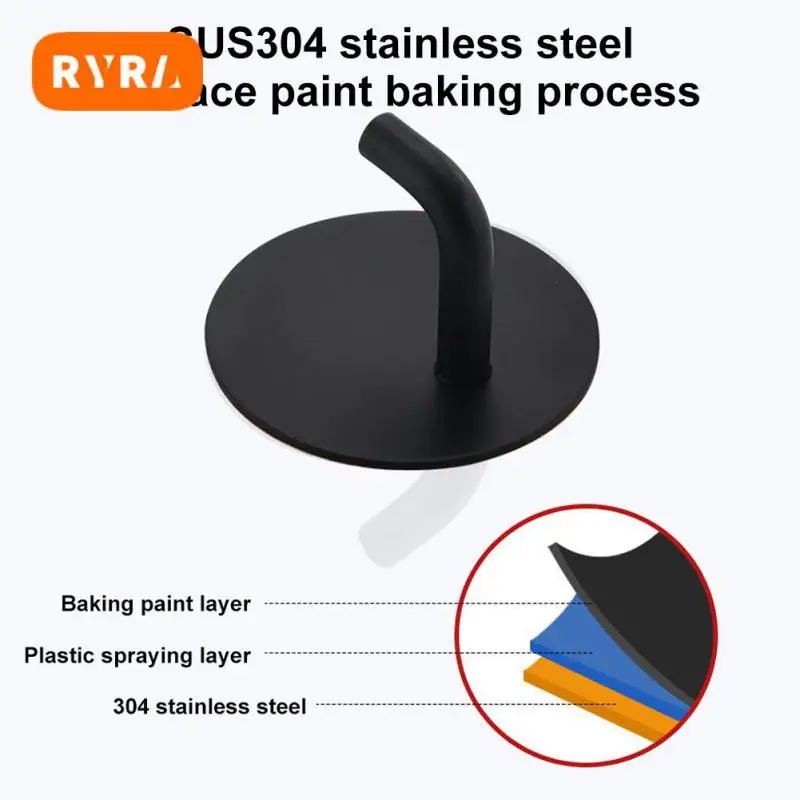 

Self-Adhesive Stainless Steel Hooks Wall Mount Storage Hanger 304 Towel Key Umbrella Hanger Hook For Kitchen Bathroom