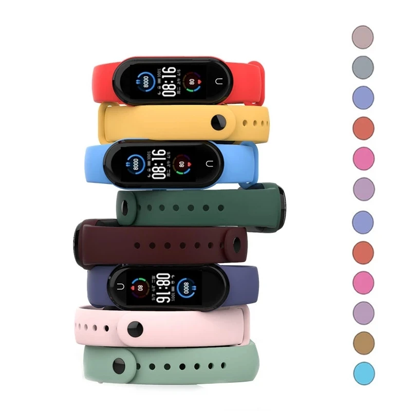 

Strap For Xiaomi Mi Band 6 5 4 3 7 Silicone Wristband Bracelet Replacement MiBand 6 5 Wrist TPU Strap For Xiaomi Band 6 5 4 7