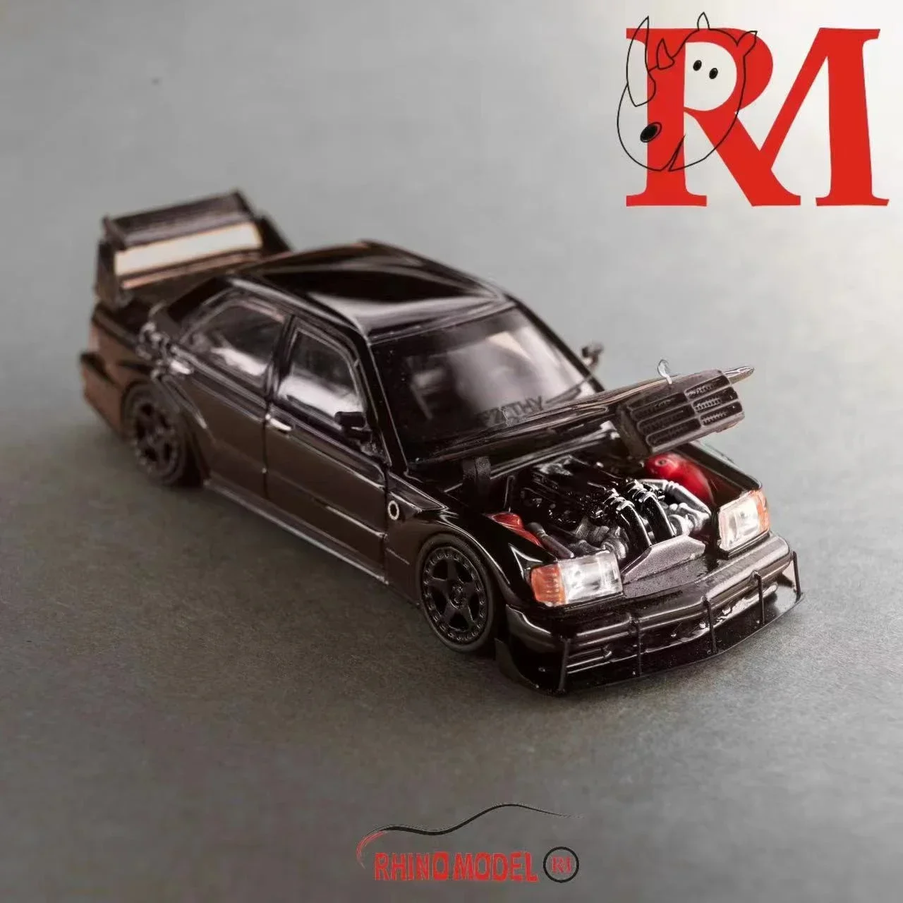 Модель Rhino RM 1:64 Mercedes-Benz 190E W201 HWA Limited499