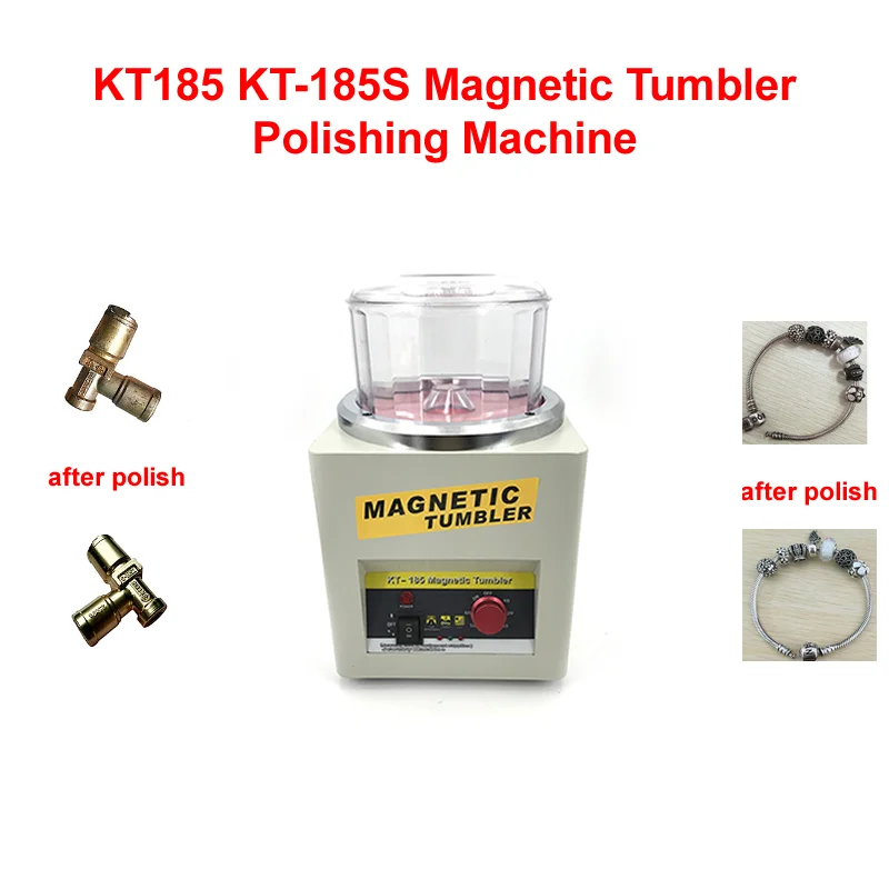 

KT185 KT-185S Magnetic Tumbler Polishing Machine Mini Magnetic Jewelry Polisher Tumbler Jewelry Tools