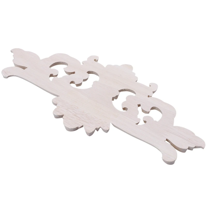 LBER 22x 10 см деревянная резная угловая аппликация декор с резным цветком резьба