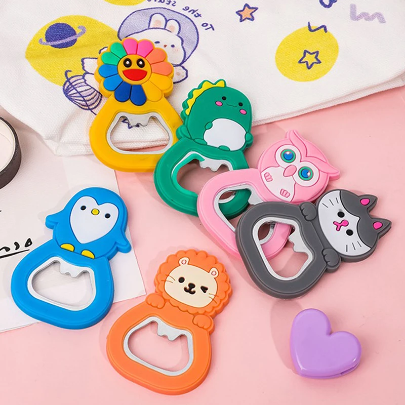 Creative Beer Opener Home Supplies Lovely Cartoon Soft Glue 