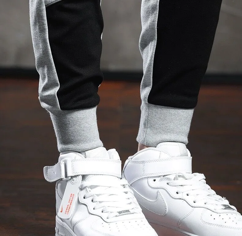 Спортивные брюки мужские модные брендовые повседневные штаны свободные